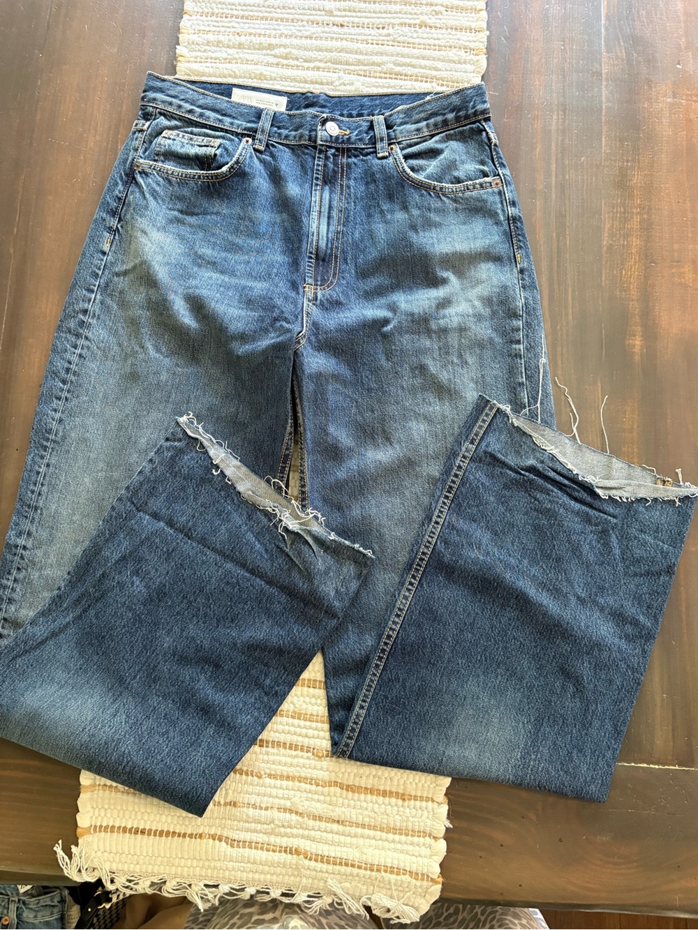 Zara super high waist jeans